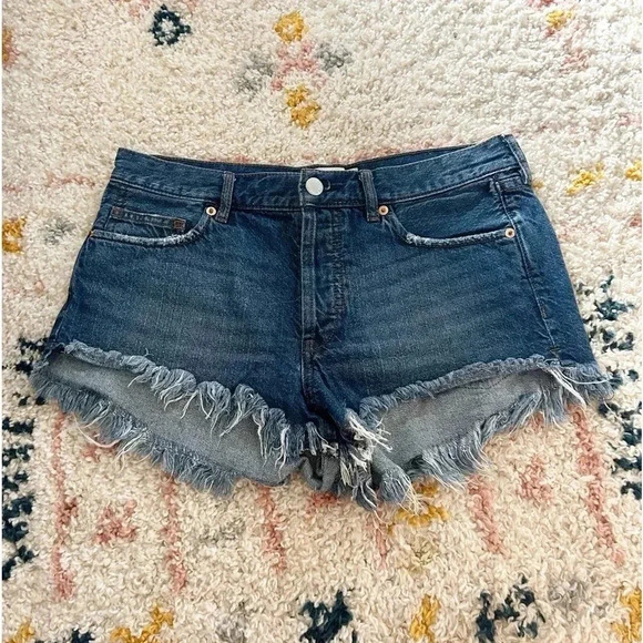 Free People we the free denim cut off shorts 27 - Picture 1 of 4